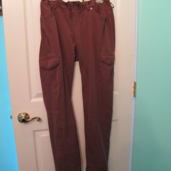 From REI:  KUHL Womens cargo pants Size 14  Burgandy - Picture 7 of 9